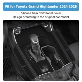 VTVWNM Center Console Silicone Gear Shift Panel Cover for Toyota Grand Highlander 2024 2025 Accessories Pocket Organizer Storage Interior Accessories