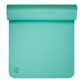 POPSUGAR 10mm Fitness Mat, 72" x 23.5" (Seafoam, Solid) with Easy Carry Strap, Extra-Thick Non-Slip Exercise Mat for Men & Women, Ideal Home Workout & Gym Mat for Abs & Floor Exercises and Stretching
