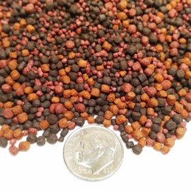 Aquatic Foods Inc. 12-Types of Floating/Sinking Blackworm & Intense Coloring Pellets of Mixed of 1mm, 2mm, 3mm Ideal for All Tropical Fish. Premium Tropical Fish Pellet Foods. GB-1000-1-lb