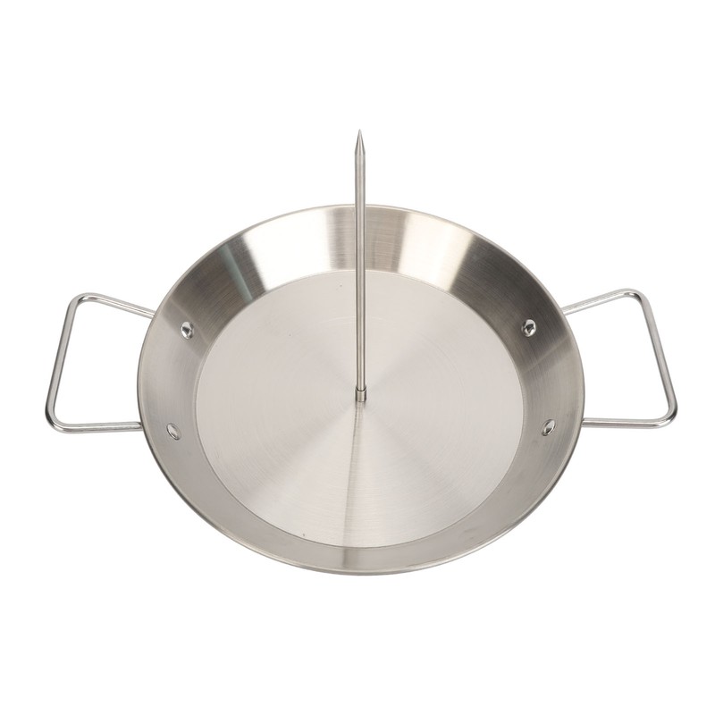 Vertical Skewer Screw Grill Pan Stainless Steel Removable Brazilian Vertical