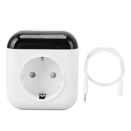 Smart Plug in Thermostat 2.4GHz WiFi   Remote Control White Wireless Thermostat Plug Outlet for Indoor Room