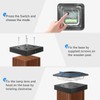 Peasur 4x4in Solar Post Cap Lights Outdoor with 3 Modes,