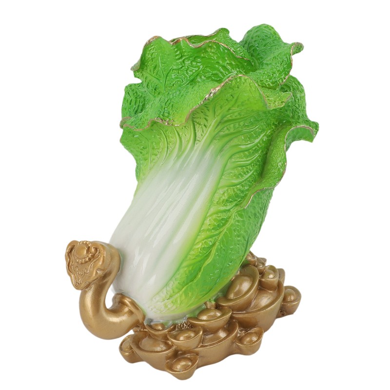 Lucky Cabbage Crafts Chinese Bai Cai Ornament Resin Feng Shui