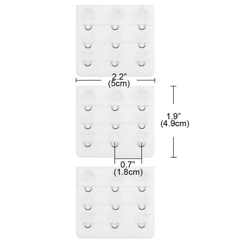 Lansonee 3 Pcs Women Comfortable Bra Strap Extenders Extensions Elastic