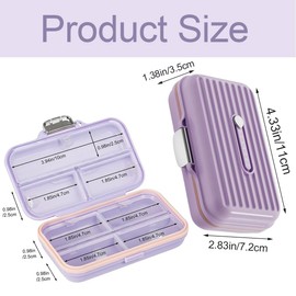 NJCXOLA Pill Box for On the Go Pill Box 7 Days for Travelling Pill Box Pill Organiser Travel for Travel and Daily Use etc