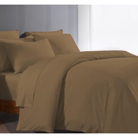 Bluemoon Homes King Size Duvet Cover Egyptian Cotton 1000 Thread Count 100% Egyptian Cotton Long Staple Quilt Cover, Silky Soft, Breathable with Hidden Zipper Closure 1 Piece Duvet Cover (Taupe)