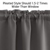 NICETOWN Short Curtains for RV Camper Blackout Small Curtain Tiers
