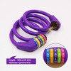 IDEALUX Bike Lock Cable, Resettable Cable Lock Self Coiling 5