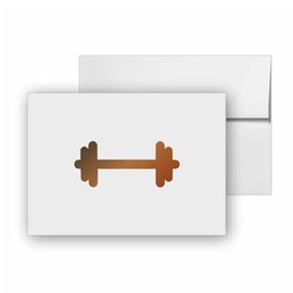 Dumbbell Work Out Strong Man, quality blank cards CC-25557