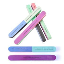 10PCS 7Way Nail File Buffer Block Emery Board Nail Files Nail Art Buffing Polisher Pedicure Care DIY for Fingernails and Toenails
