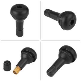 TR415 Rubber Valve Stem Kit High Temperature Snap-in Tyre Valve 10 Pack Black