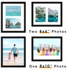 SNXJWA 8x10 Picture Frame with 4x6 Double Opening Mat Collage