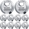 Maitys 10 Pack 4 Digit Combination Locks Stainless Steel Code