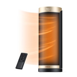 Dreo Space Heater, 1500W PTC Ceramic Heaters for Indoor Use with Remote, 70° Oscillation, 1-12H Timer, Electric Heaters with Thermostat, Fast and Safe Portable Heater for Office, Bedroom, Large Room