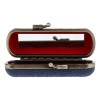 Estuche De Brillo Labial Con Espejo Para Bolso Azul Oscuro