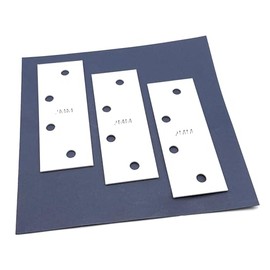 Door Hinge Shims (Set of 3) Hinge Spacer For Interior and Exterior Door Alignment - for 3.5", 4" and 4.5" Standard Hinges (2mm thick, White, 4.5-inch)