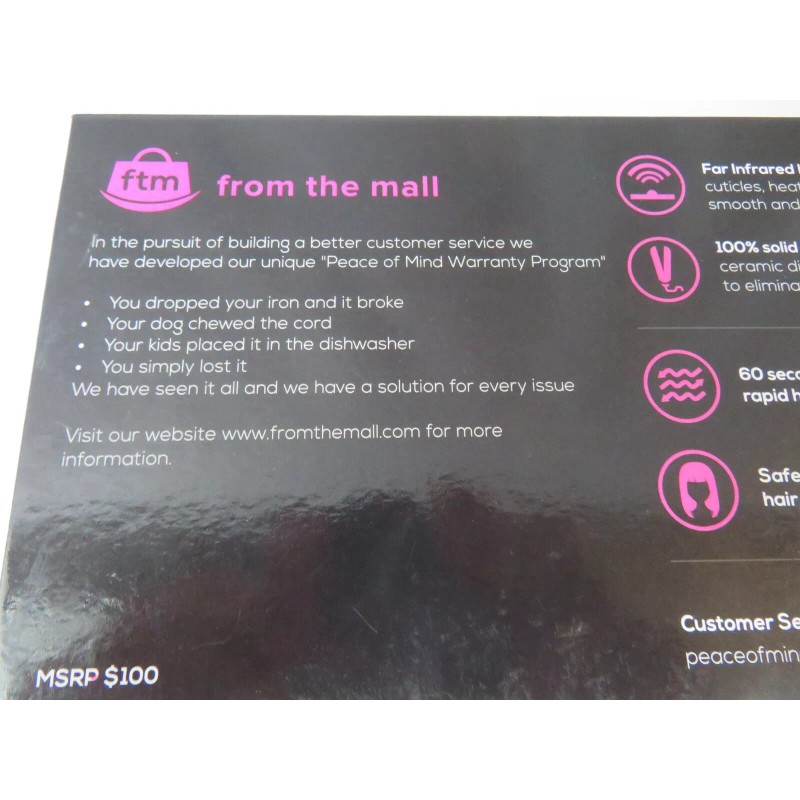 FTM Stylist Hair Straightener FTM From The Mall NEW