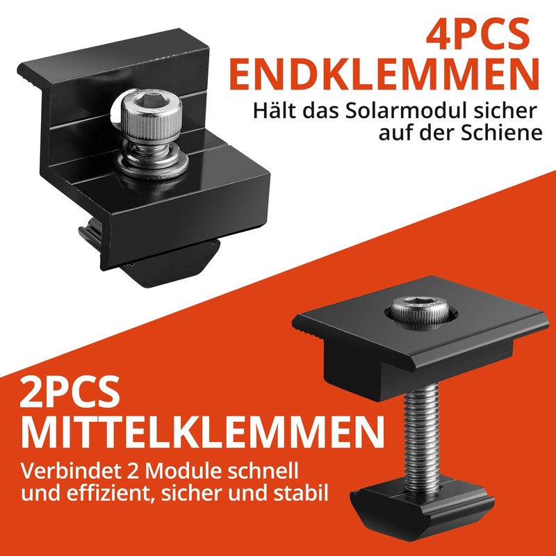GETLITOOL Solar Panel Bracket, PV Bracket Mounting Set for Mounting