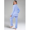 MANBEIYA Women Pajama Sets Button Up Soft Knitted Long Sleeve