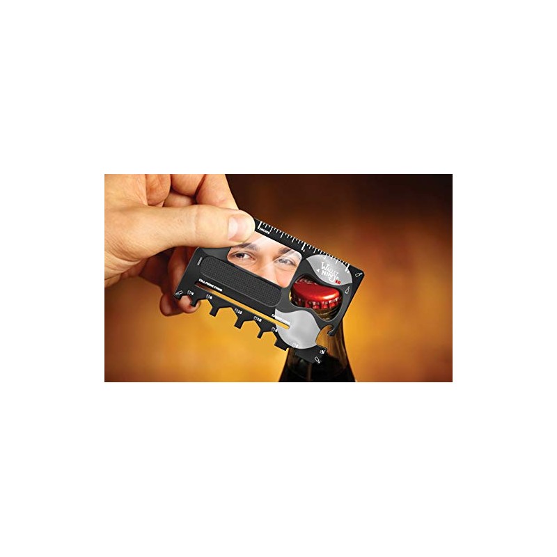 Wallet Ninja 2.0 (Advanced 20-in-1 Multitool, Now With Mirror +