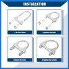 VekAuto Round U Bolt Muffler Exhaust Clamps for Car /