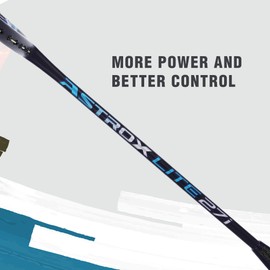 YONEX Astrox Lite 27i Graphite Strung Badminton Racket with Full Racket Cover (Blue) | for Intermediate Players | 77 Grams | Maximum String Tension - 30lbs