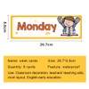 Lachilly Lachilly 8 Pcs Days of The Week Flashcards Subject