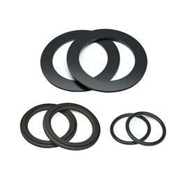 TUKEVA 6 Pieces Pool O-Oring for Intex Pool Filter Pump Sealing Rings Pool Accessories Rubber Washers Sealing Ring Pool Pump for 25076RP for Intex Pool Parts 10262, 10745, 10255 (Black)