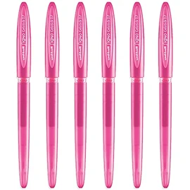 uni-ball Signo UM-170 Gelstick Gel Rollerball Pen - 0.7mm Tip - Pink Ink - Pack of 6