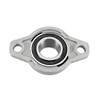 sourcingmap KFL005 Flanged Pillow Block Bearing, 25mm Bore Diameter, Zinc