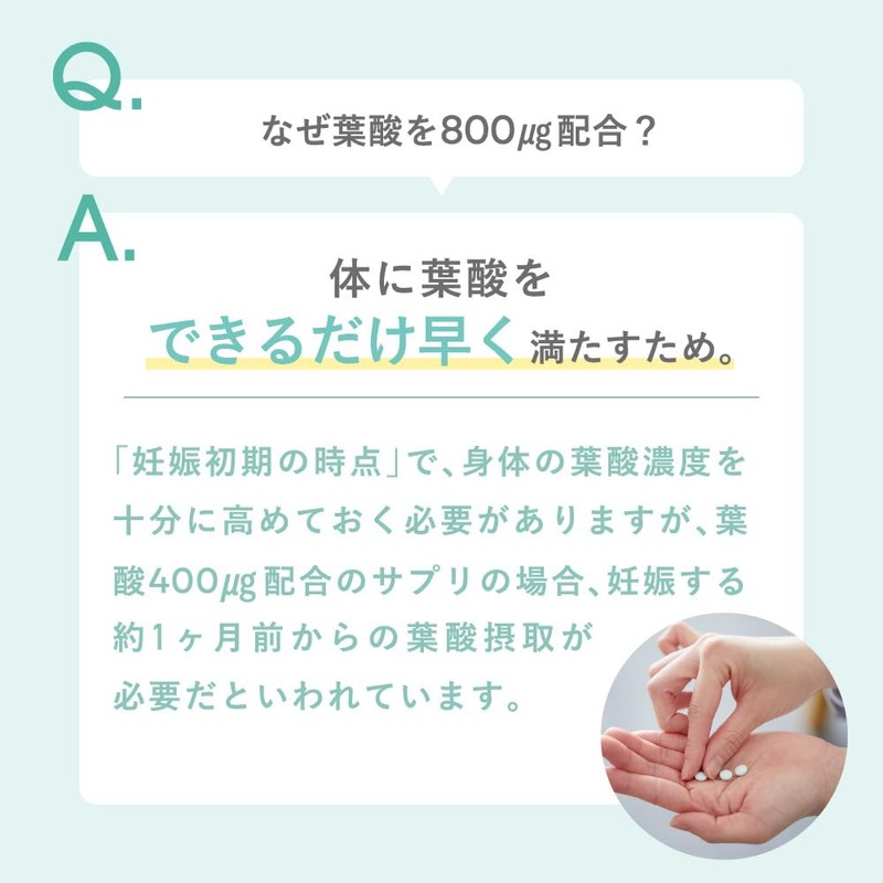 【公式】トツキトオカ 葉酸 サプリメント 120 粒 30 日分 葉酸サプリ 葉酸 800μg