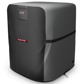 Rosefray Air Conditioner Cover Waterproof AC Cover 600D Heavy Duty for Outside Units-Durable Universal Sizes Square Fits up to 24” x 24” x 30”inches-Gray/Black