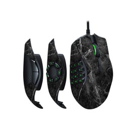 MightySkins Skin Compatible with Razer Naga Trinity - Black Marble | Protective, Durable, and Unique Vinyl Decal wrap Cover | Easy to Apply, Remove, and Change Styles | Made in The USA