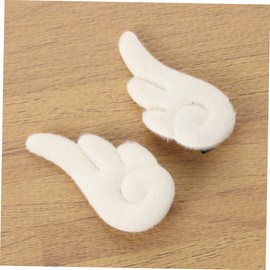 LALAFINA 3sets Wings Hair Clips for Girls Girls Hair Barrettes Angel Wings Fashionable Boys and Girls Hair Clips Non-clamp Hair Pins White Angel Pattern Suit for Daily Party 3pairs*3