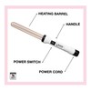 Curling Wand Ceramic Titanium with Glove | Titanium Curling Wand