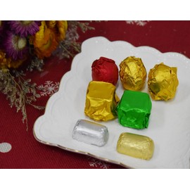 Foil Candy Wrappers 4x4", 200Pcs Chocolate Wrappers Candy Wrappers for Caramels Cocoa Bombs for Baby Shower Birthday Party Christmas Easter, Gold