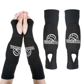 Tucnoeu Volleyball Arm Pads Arm Sleeves Volleyball with Protective Pads and Thumb Holes,Volleyball Wrist Guard Volleyball Accessories Protective Arms
