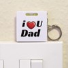 'I Love You Dad' Keyring Tape Measure/Spirit Level Tool (KM00042076)