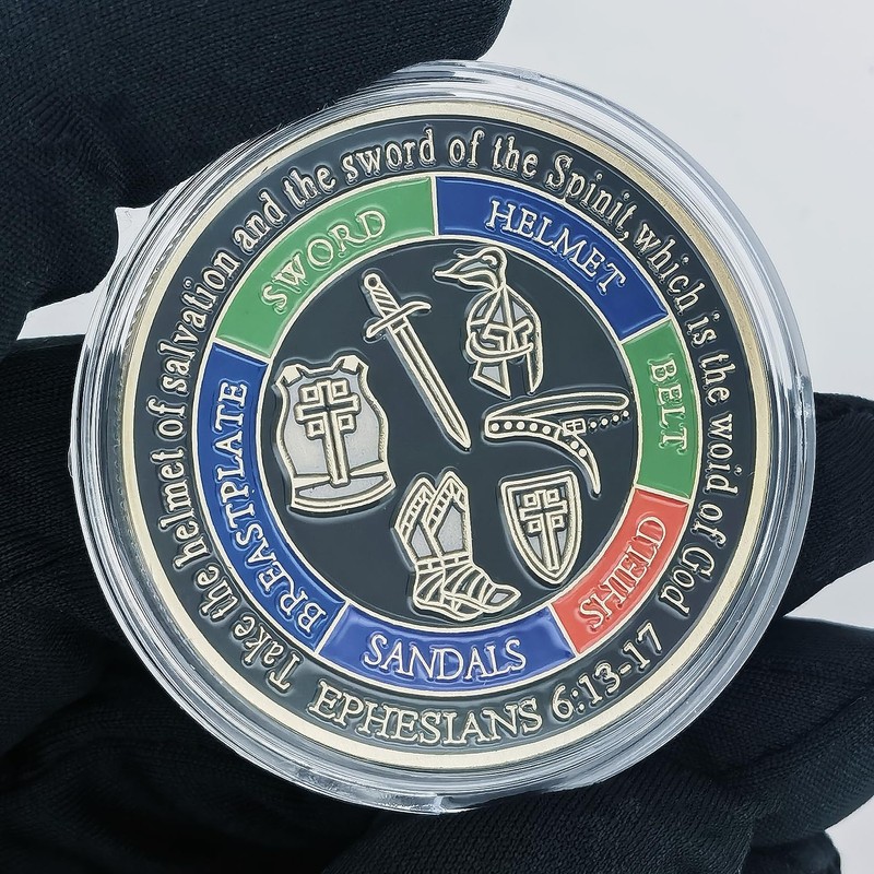 Full Armor of God Christian Challenge Coin - Ephesians 6:13-17