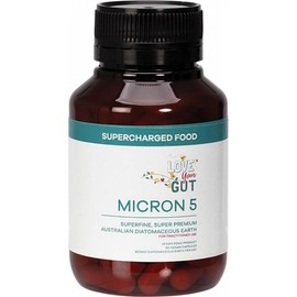 Supercharged Food Love Your Gut Capsules Micron 5 Diatomaceous Earth 90 capsules