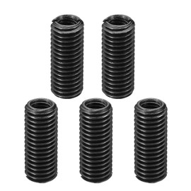 PATIKIL Grade 8.8 Carbon Steel Threaded Repair Insert Nut, 5pcs M8x1.25 Female to M12x1.75 Male Screw Sleeve Inserts Reducing Adapter Reducer 30mm