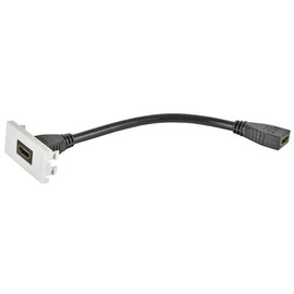HDMI Socket to Female Wall Plate Module, Wall Plates and Floor Boxes Audio Visual Cable, Qty X 1 | 122.540UK