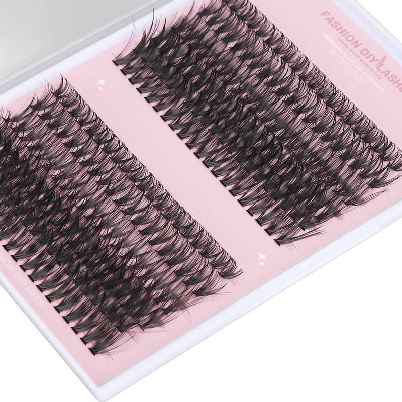 240 Pcs DIY Lash Extension Kit D Curl Cluster Lashes