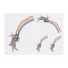 4 x 'Rabbit Clutching A Rainbow' Temporary Tattoos (TO00074480)