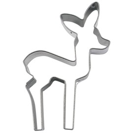 Staedter Deer Fawn Cookie Cutter, Silver, 7.5 cm