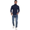 Sailwind Men's Thermal Pullover Sweater with Lightweight Turtleneck and Long