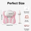Kadiby Pink White Bath Bathtub Pillows for Tub Head and