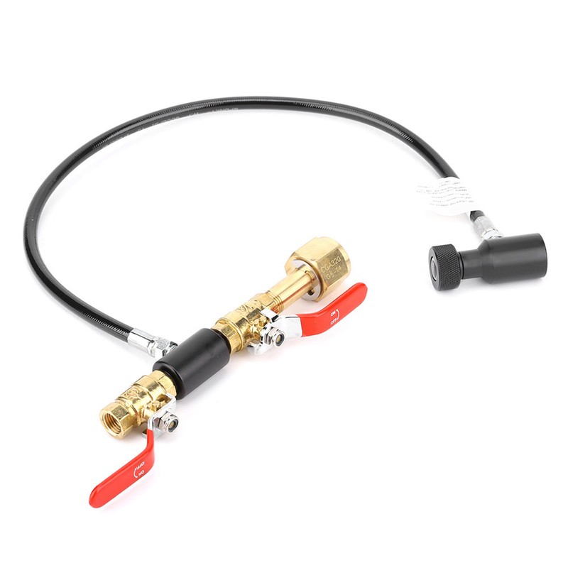 CO2 Cylinder Refill Adapter with Hose for Sodastream Filling G1/2