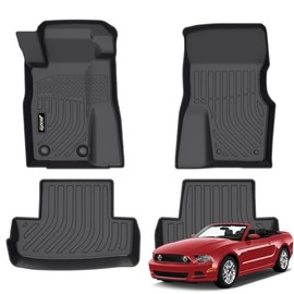 Alfombrillas de suelo para coche para Ford Mustang 2011-2014 Cupé y Convertible, Alfombrillas para Todo Clima, Forro de Suelo Automotriz, Alfombrilla de Coche Personalizada para Mustang