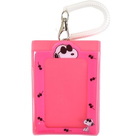 Snoopy 0383 Commuter Passcase, Pass Case, Pass Case, Pass Case, Coil Chain, Photo Case, Stand, Frame, Card, Clear, Women's, Men's, Girls, Boys, Unisex, Commuting to Work or School, Travel, Festival